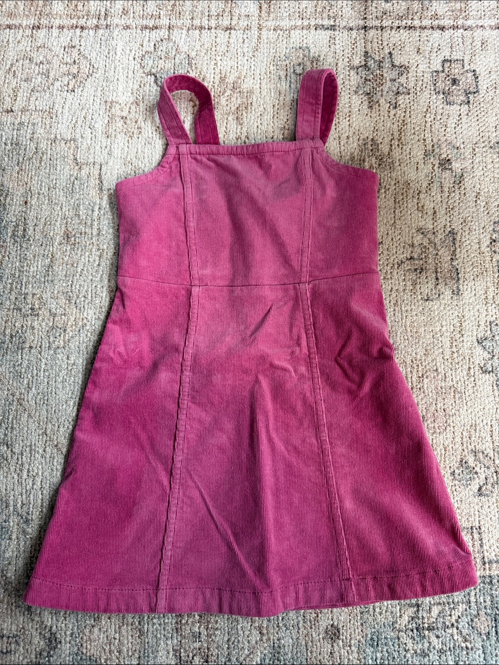 Crewcuts Girls Pink Corduroy Pinafore Dress